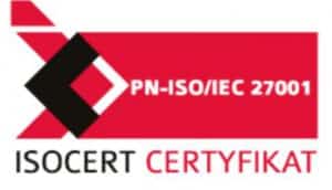 obraz logotyp certyfikatu isocert 27001 logo